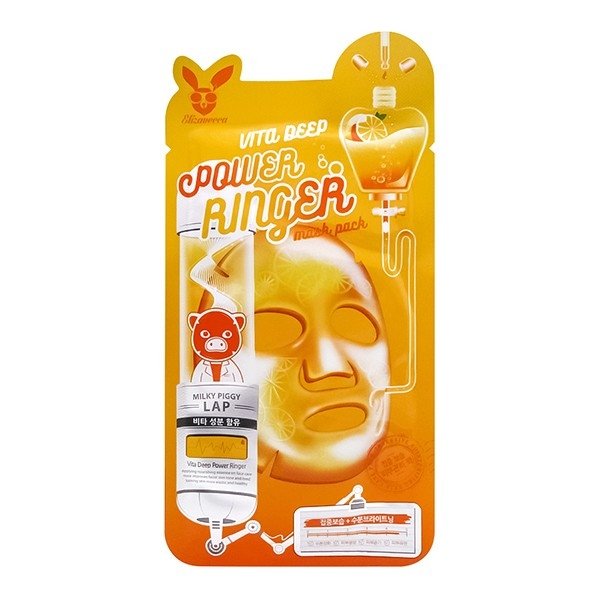 Маска тканевая для лица Elizavecca Power Ringer Vita Deep с витаминным комплексом