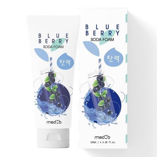 Пінка з содою для вмивання обличчя MED B Blueberry з екстрактом чорниці