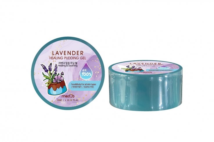 Універсальний гель MED B Lavender Healing Pudding Gel для обличчя та тіла з екстрактом лаванди