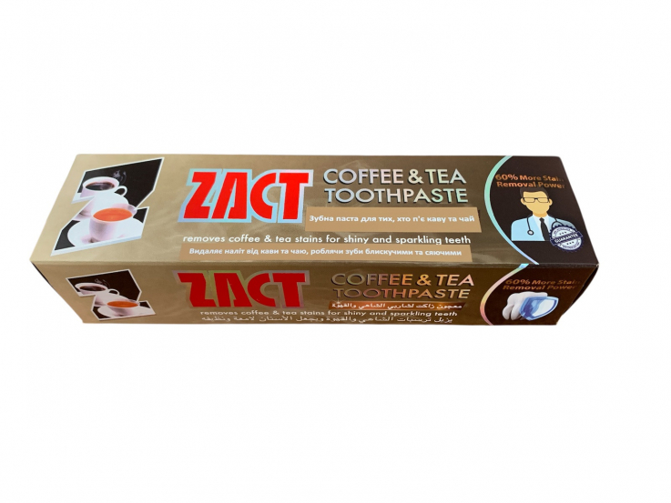 Зубная паста Lion Zact Coffee & Tea Whitening с отбеливающим эффектом для любителей кофе и чая