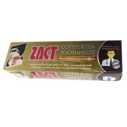 Зубная паста Lion Zact Coffee & Tea Whitening с отбеливающим эффектом для любителей кофе и чая