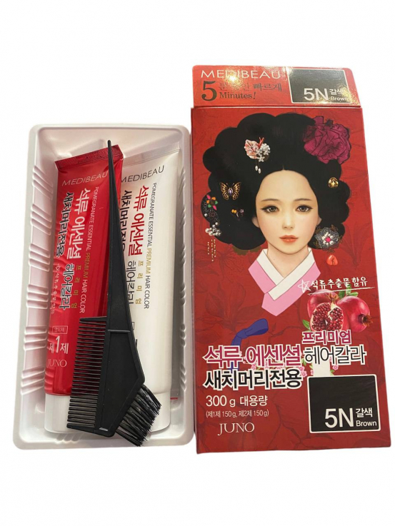 Краска для волос Juno Pomegranate Essential Hair Color (Marlin Hair) 5N Коричневый