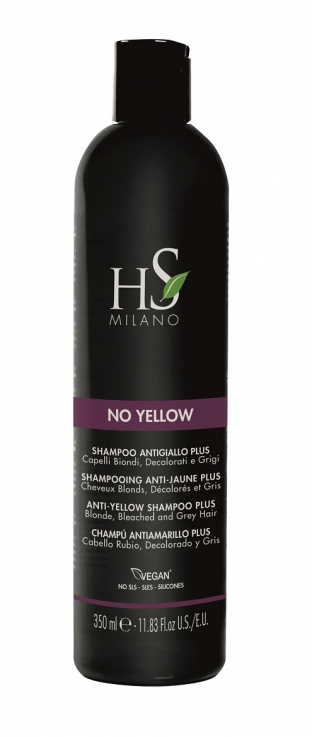 Шампунь No Yellow HS Milano против желтизны для блонда, осветленных и седых волос 350мл