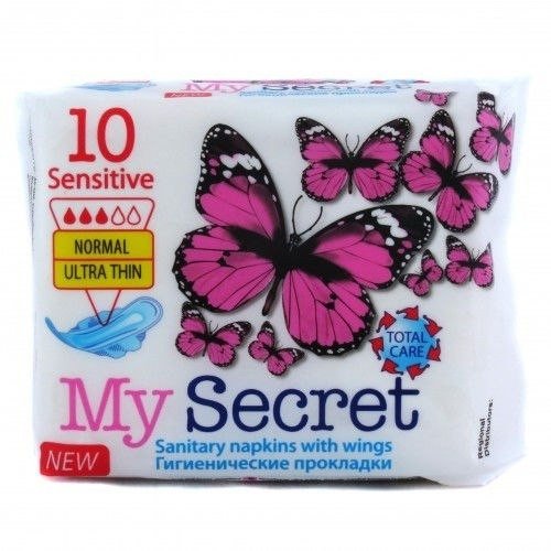 Гигиенические прокладки My Secret Sensitive Normal Size 1  (10шт)
