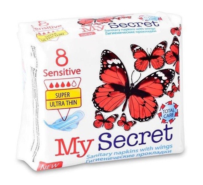 Гігієнічні прокладки My Secret Sensitive Super 4 (8шт)