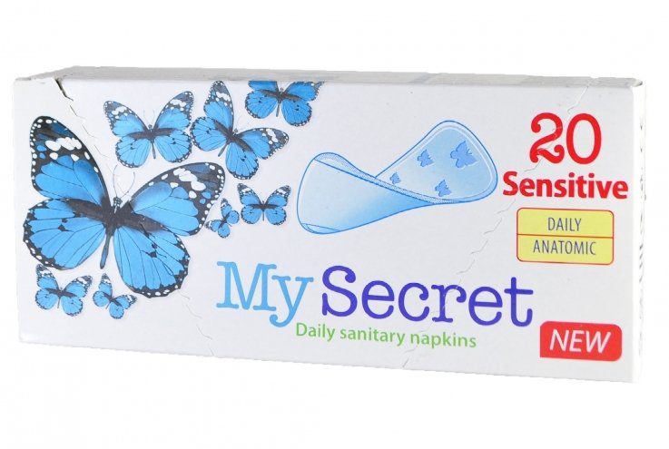 Щоденні гігієнічні прокладки My Secret Sensitive (20шт)
