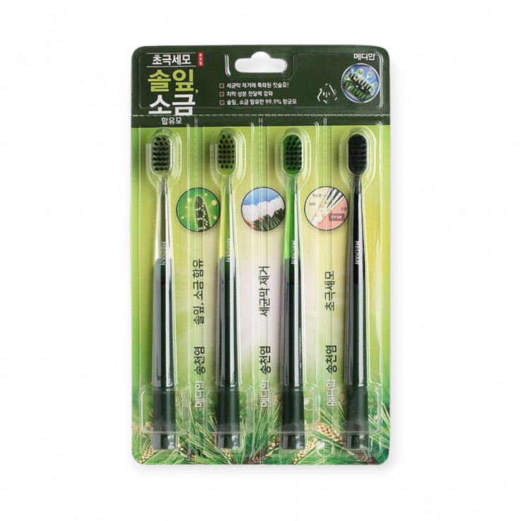 Median Набір зуб. щіток Microfiber Toothbrush 4шт