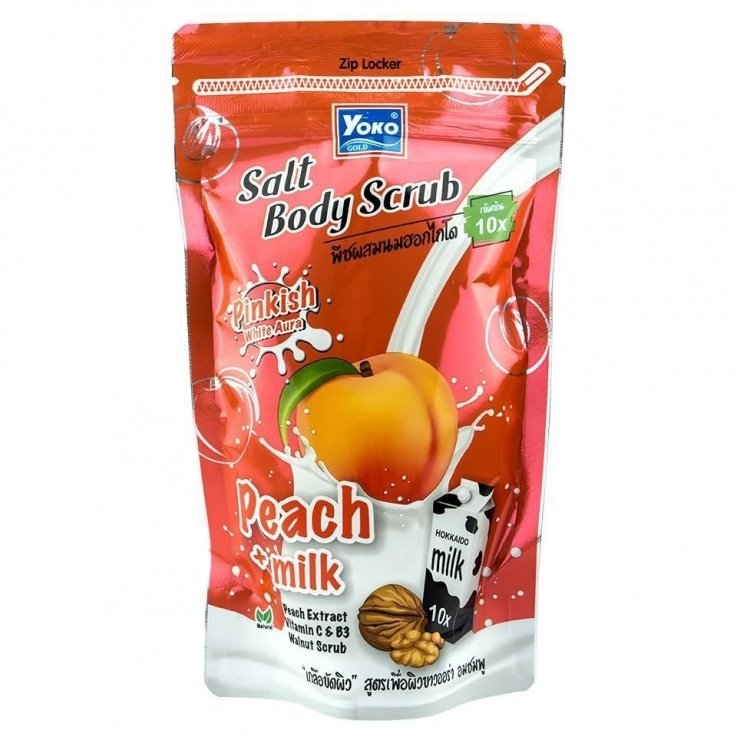 Скраб-сіль для тіла Yoko Gold Peach + Milk персик і молоко