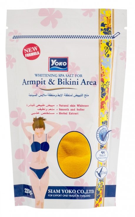 Скраб-соль для тела Yoko Whitening Spa Salt For Armpit Bikini Area для зоны подмышек и бикини