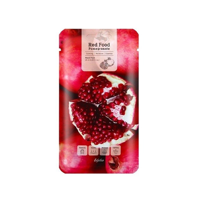 Тканинна маска для обличчя Esfolio Red Food Pomegranate