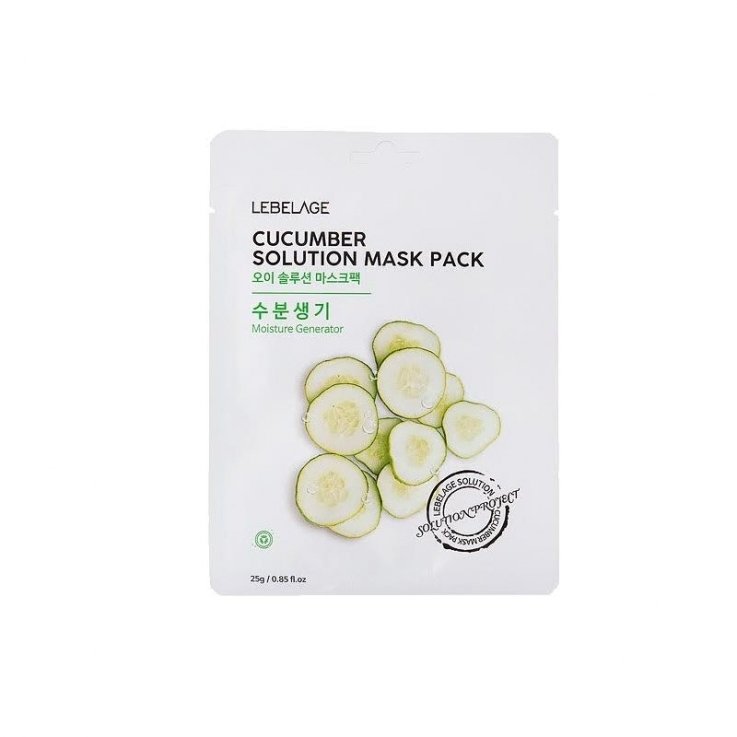 Тканевая маска для лица Lebelage Cucumber Solution Mask