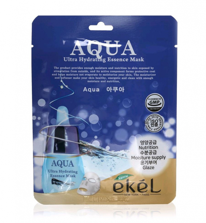 Тканевая маска AQUA ультраувлажняющая Ekel