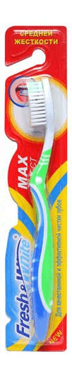 Зубная щетка Meggi Fresh&White Max Effect, средней жесткости