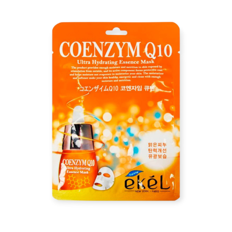 Маска тканинна Ekel для обличчя з коезімом Q10 25мл