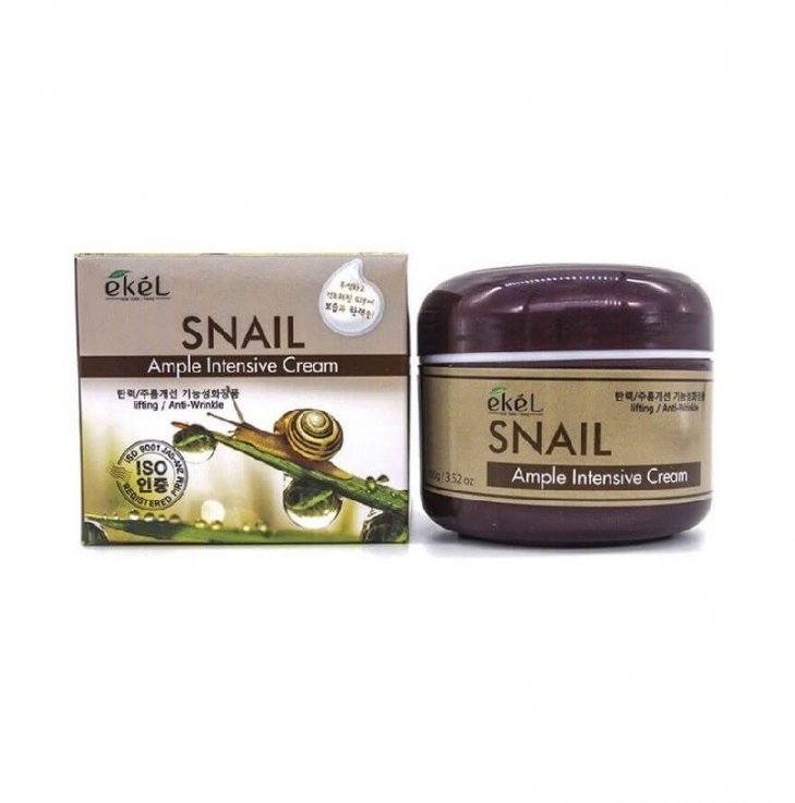 Крем для лица Ekel Snail Ample Intensive Cream с экстрактом муцина улитки