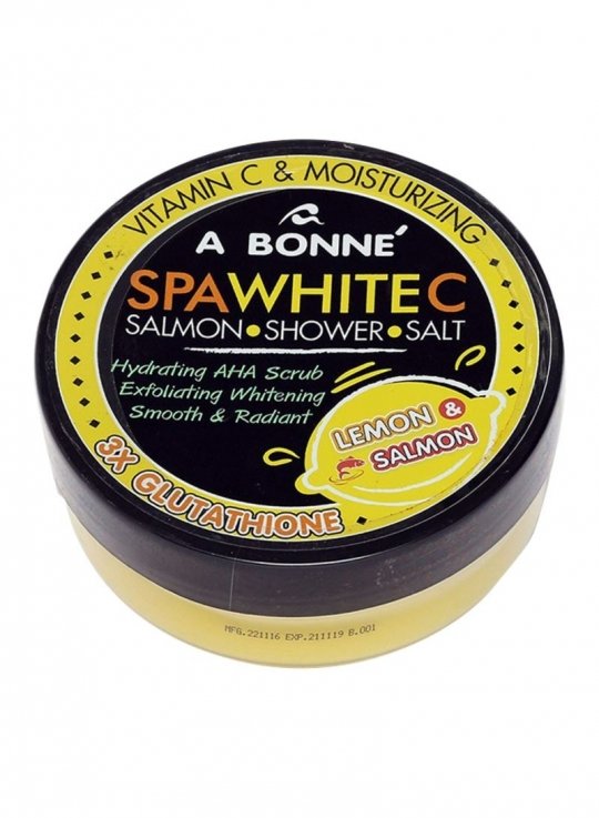 Скраб-сіль для душу A BONNE 'SPA White C Salmon з вітаміном С та екстрактом лосося