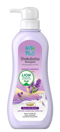 Крем-гель для душа Lion Shokubutsu Monogatari Softening Lavender Hokkaido Milk 500мл