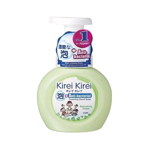 Антибактериальное мыло-пена для рук Lion Kirei Kirei Refreshing Grape 250мл