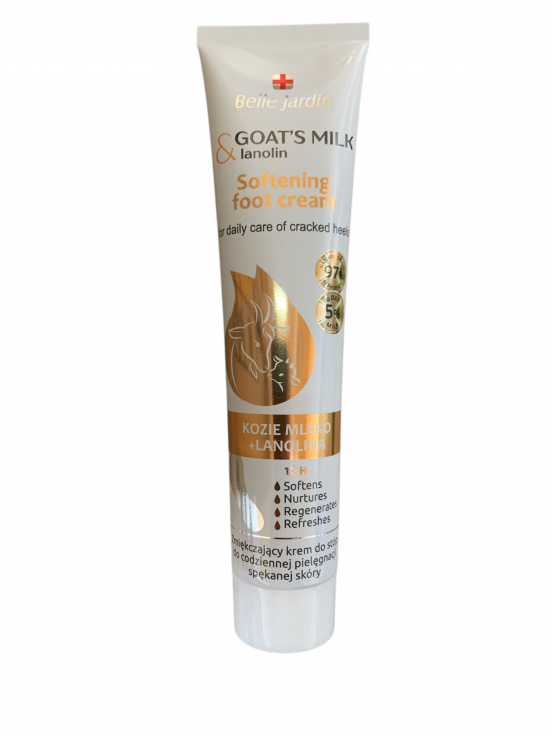 Пом'якшуючий крем для ступнів Belle Jardin Cream Goat's milk Козяче молоко та Ланолін