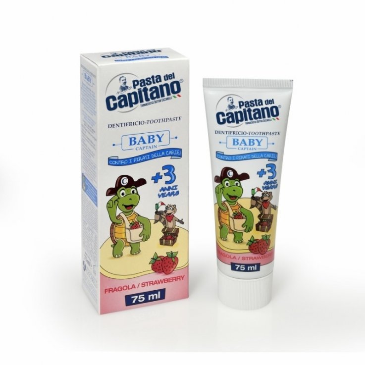 Зубна паста для дітей Pasta del Capitano BABY 3+ Полуниця