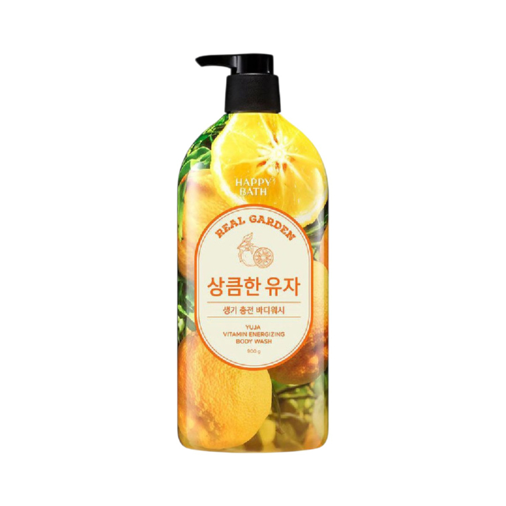 Гель Happy Bath для душу Real Garden Yuja Vitamin Vitality вітамінний енергійний 900г