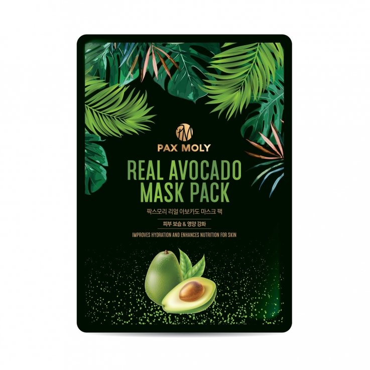 Маска тканинна для обличчя Pax Moly Real Avocado з авокадо