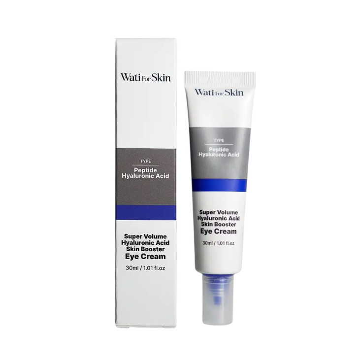 Крем-бустер WATI FOR SKIN для шкіри навколо очей Super volume Hyaluronic Acid з гіалуроновою кислотою 30мл