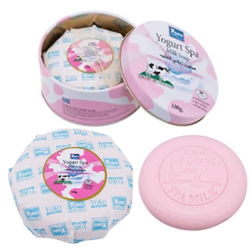 Мыло косметическое Yoko Yogurt Spa Milk Soap с протеинами йогурта и молока 100 г