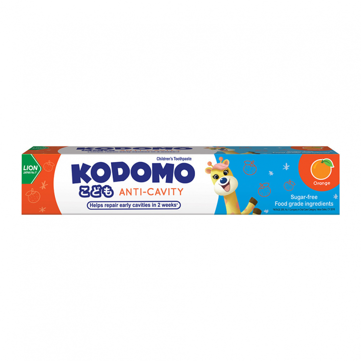 Детская зубная паста Lion Kodomo Anti Cavity Апельсин для детей с 6 месяцев