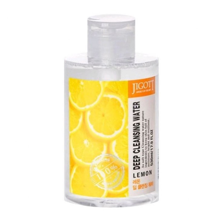 Очищающая вода для лица Jigott Lemon Deep Cleansing Water с экстрактом лимона