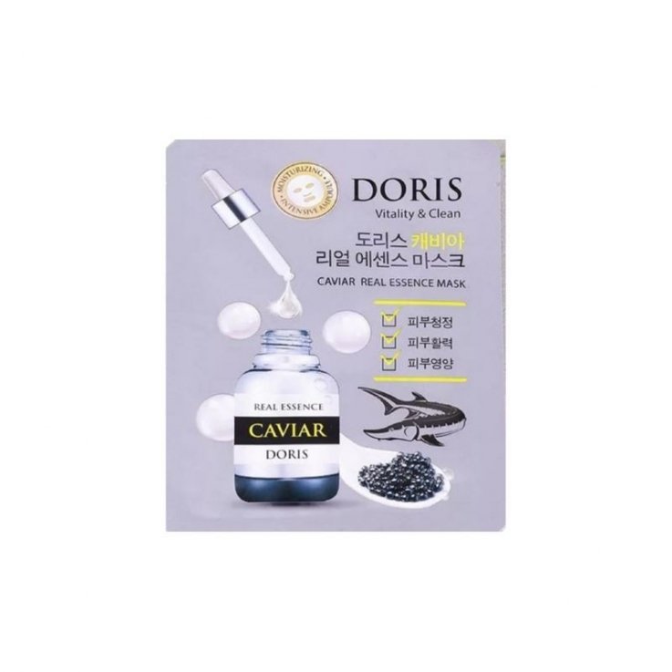 Маска тканевая для лица Doris Caviar Real Essence Mask с экстрактом икры