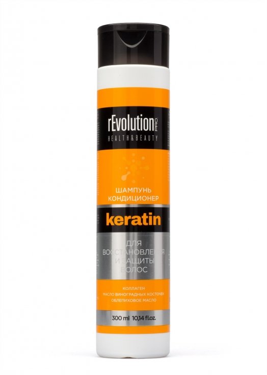 Шампунь-кондиционер rEvolution PRO для восстановления и защиты волос с кератином