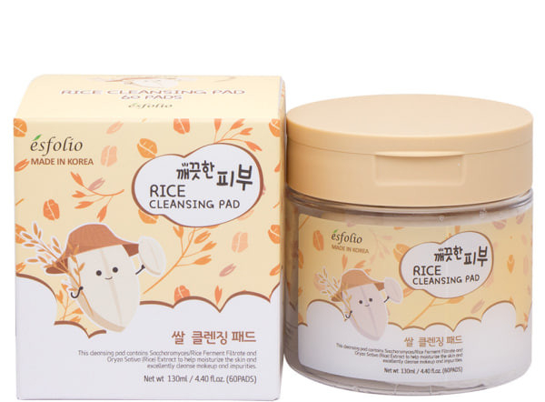 Esfolio Pure Skin Пади для обличчя з рисовою водою Cleansing Pad