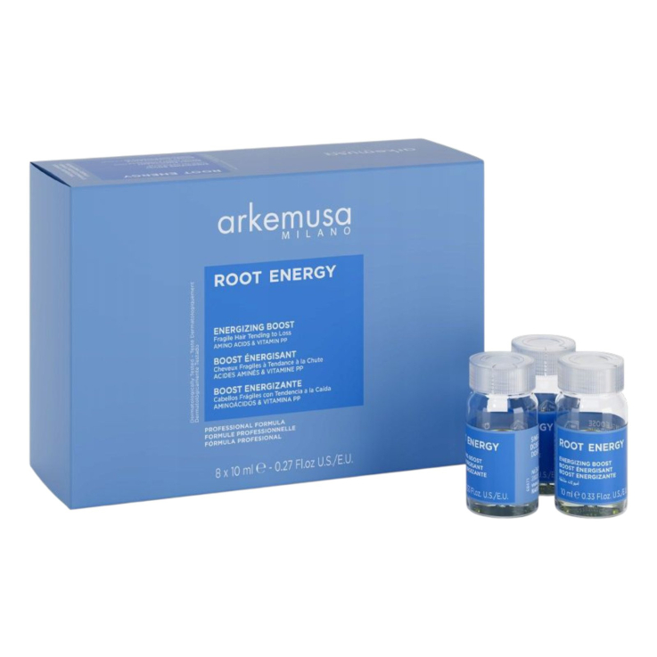 Интенсивный бустер ARKEMUSA ROOT ENERGY BOOST для укрепления корней волос с витаминами и аминокислотами 8х10 мл