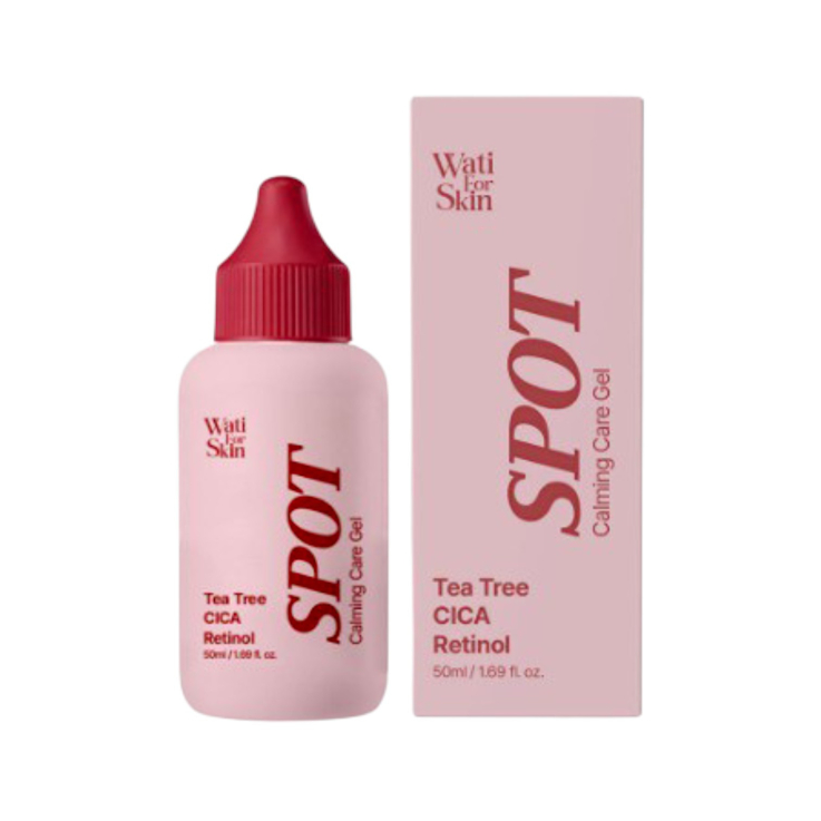 Гель WATI FOR SKIN для обличчя Tea Tree CICA Retinol Spot Calming Care Gel із чайним деревом та ретинолом заспокійливий 50мл