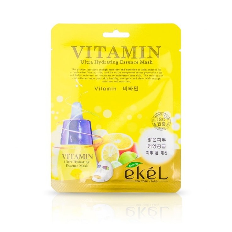 Тканевая маска Ekel Vitamin с комплексом витаминов