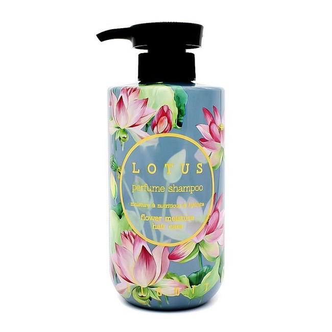 Парфюмированный шампунь JIGOTT для волос Lotus Perfume с ароматом лотоса 500мл