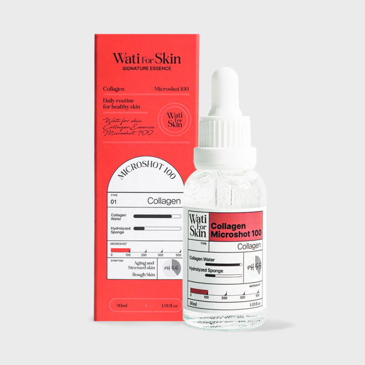 Есенція WATI FOR SKIN для обличчя Collagen Essence Micro Spicule 100 зміцнююча з колагеном 30мл