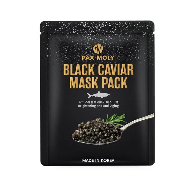 Маска тканинна Pax Moly Black Caviar з екстрактом чорної ікри