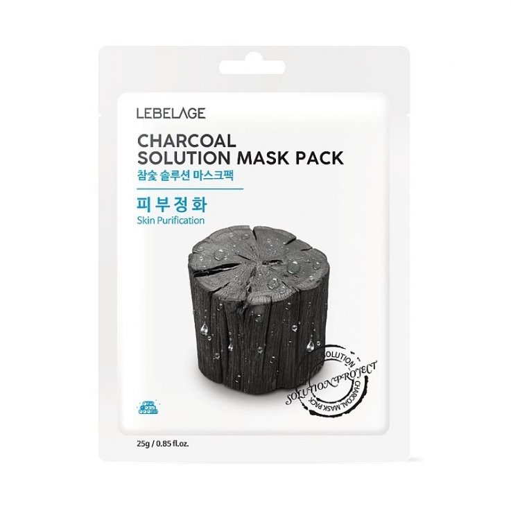 Тканевая маска для лица Lebelage Charcoal Solution Mask