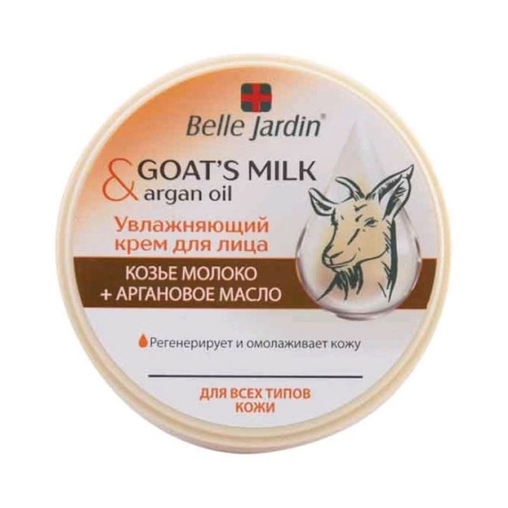 Зволожуючий крем для обличчя Belle Jardin Goat's milk cream Козяче молоко та Арганова олія