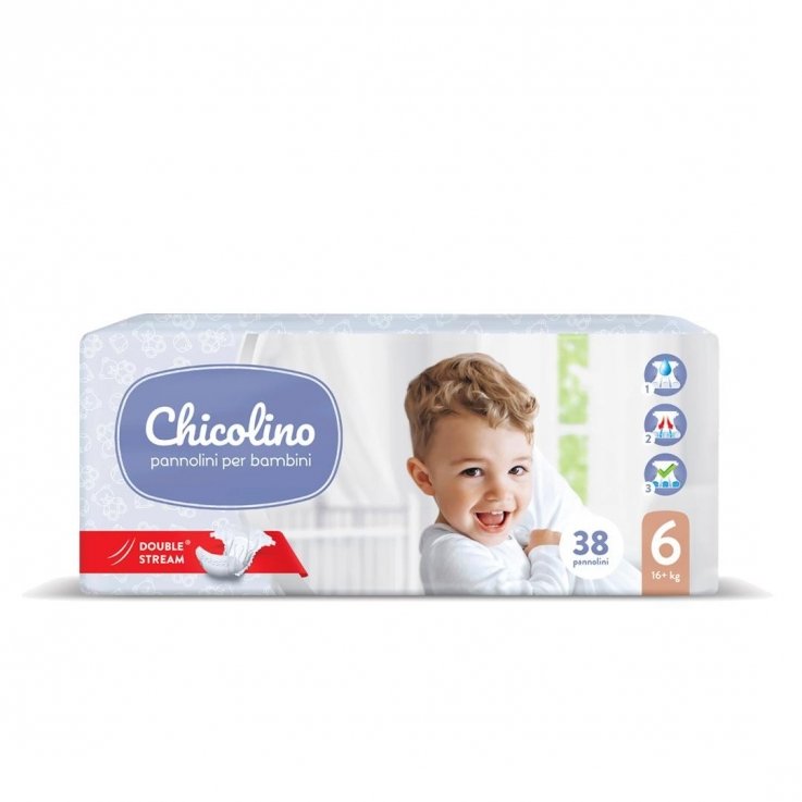 Подгузники детские Chicolino Jumbo 6 (16+ кг) 38шт