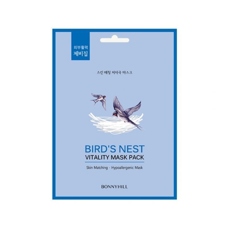 Тканинна маска з екстрактом пташиного гнізда Bonnyhill Birds Nest Mask Pack