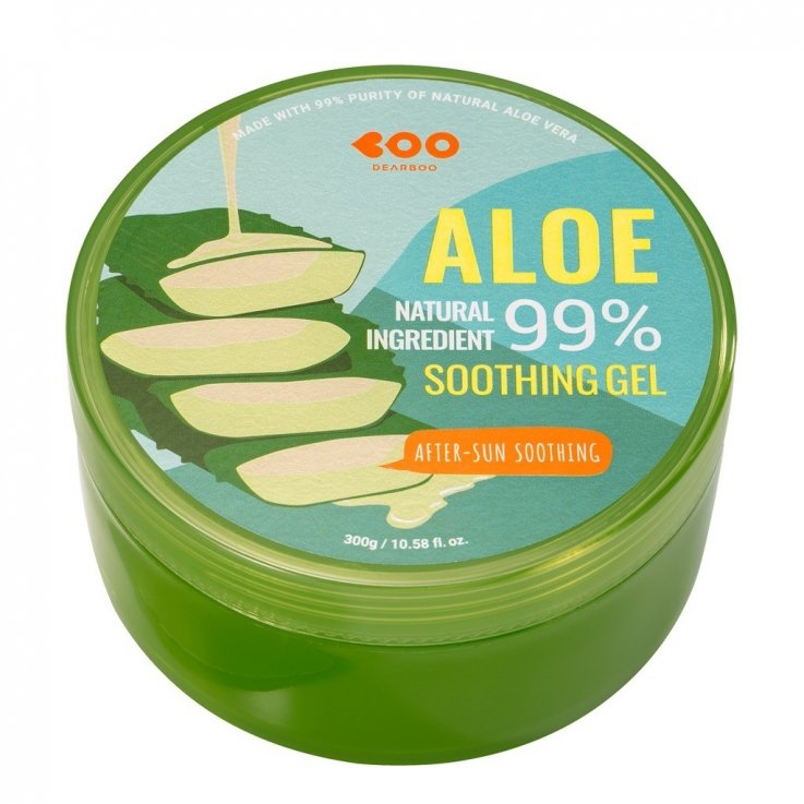 Универсальный гель Dearboo aloe soothing gel 99% с экстрактом алоэ