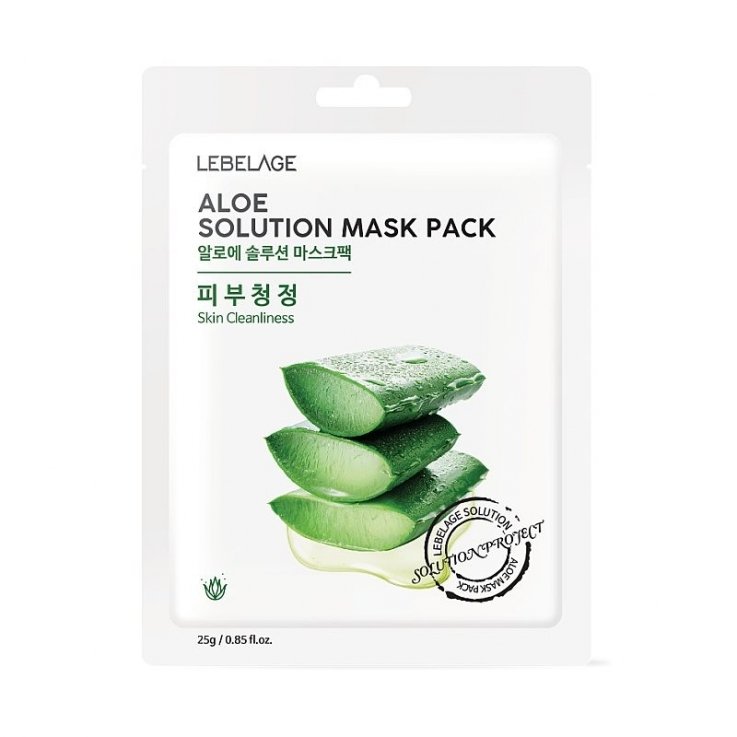 Тканинна маска для обличчя Lebelage Aloe Solution Mask з екстрактом алое