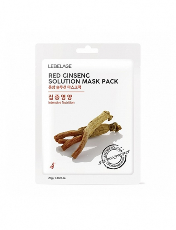 Тканевая маска для лица Lebelage Ginseng Solution Mask