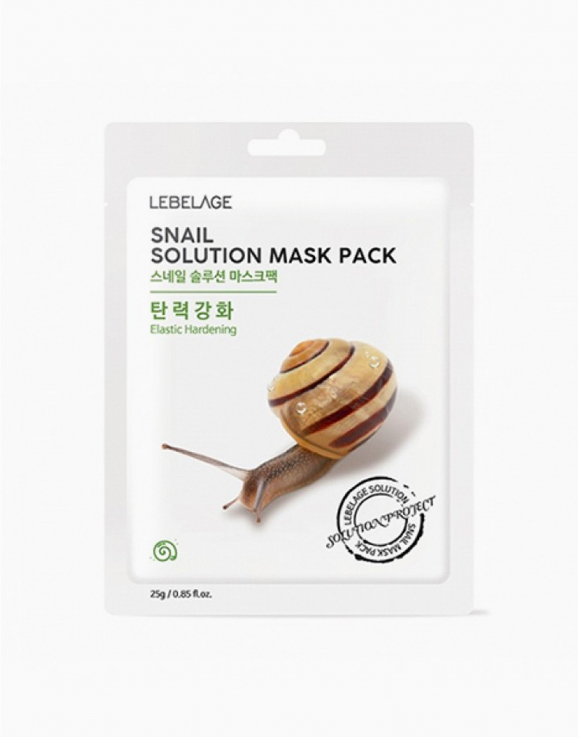 Тканинна маска для обличчя Lebelage Snail Solution Mask з екстрактом равлика