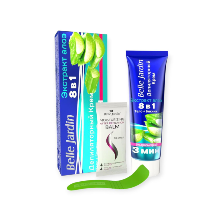 Крем Belle Jardin для депіляції 8 в 1 з екстрактом алое, 100 мл