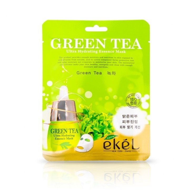 Тканевая маска Ekel Green Tea с экстрактом зеленого чая