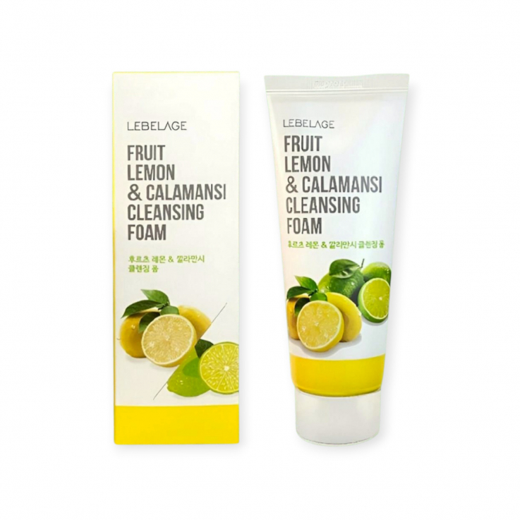 Пенка LEBELAGE для умывания лица Fruit Lemon & Calamansi 100 мл